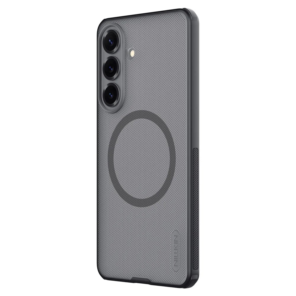 NILLKIN Super Frosted Shield Pro for Samsung Galaxy S26+ Magnetic Case Matte PC TPU Clear Black Phone Back Cover - Transparent Black - 2
