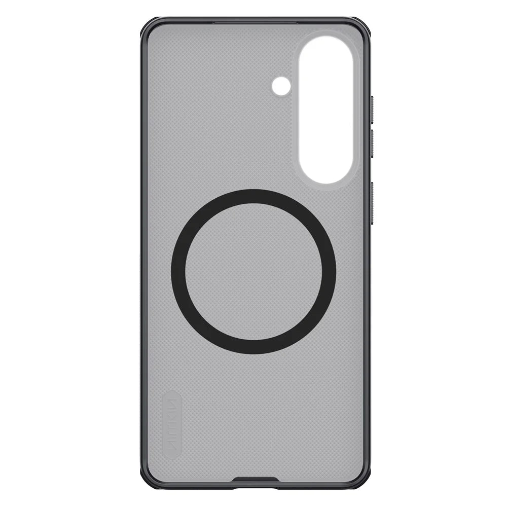 NILLKIN Super Frosted Shield Pro for Samsung Galaxy S26+ Magnetic Case Matte PC TPU Clear Black Phone Back Cover - Transparent Black - 6