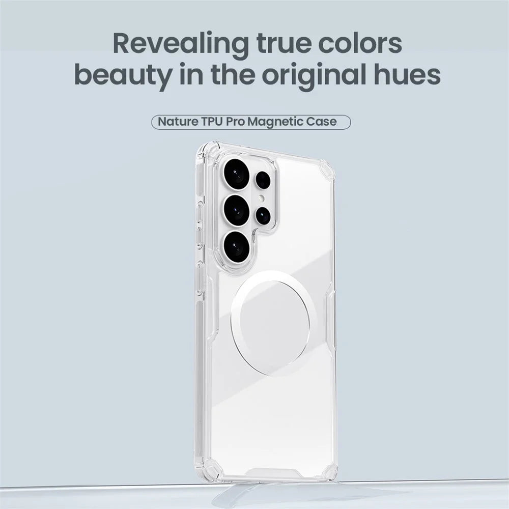 NILLKIN Nature Pro Series for Samsung Galaxy S26 Ultra Magnetic Case TPU + PC Ultra Clear Phone Cover - 6
