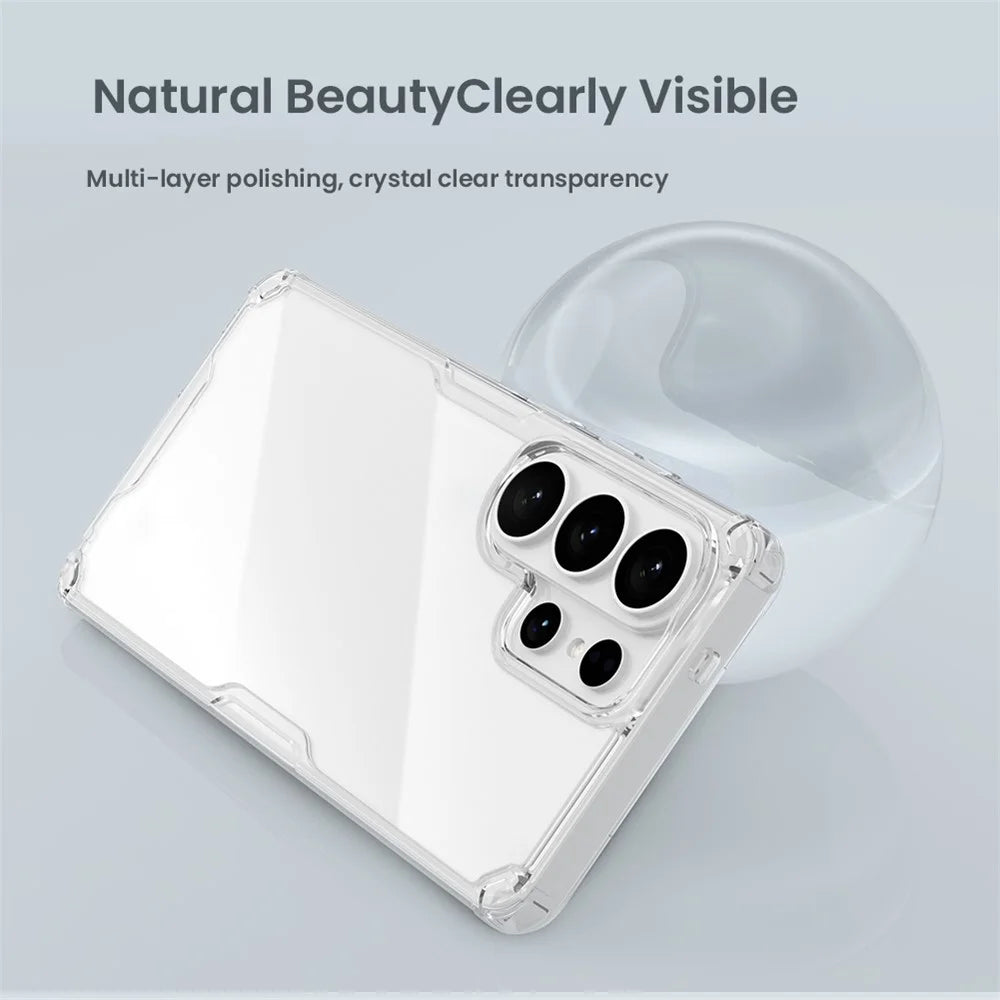 NILLKIN Nature Pro Series For Samsung Galaxy S26 Ultra Case PC + TPU Anti-Scratch Clear Back Cover - 7