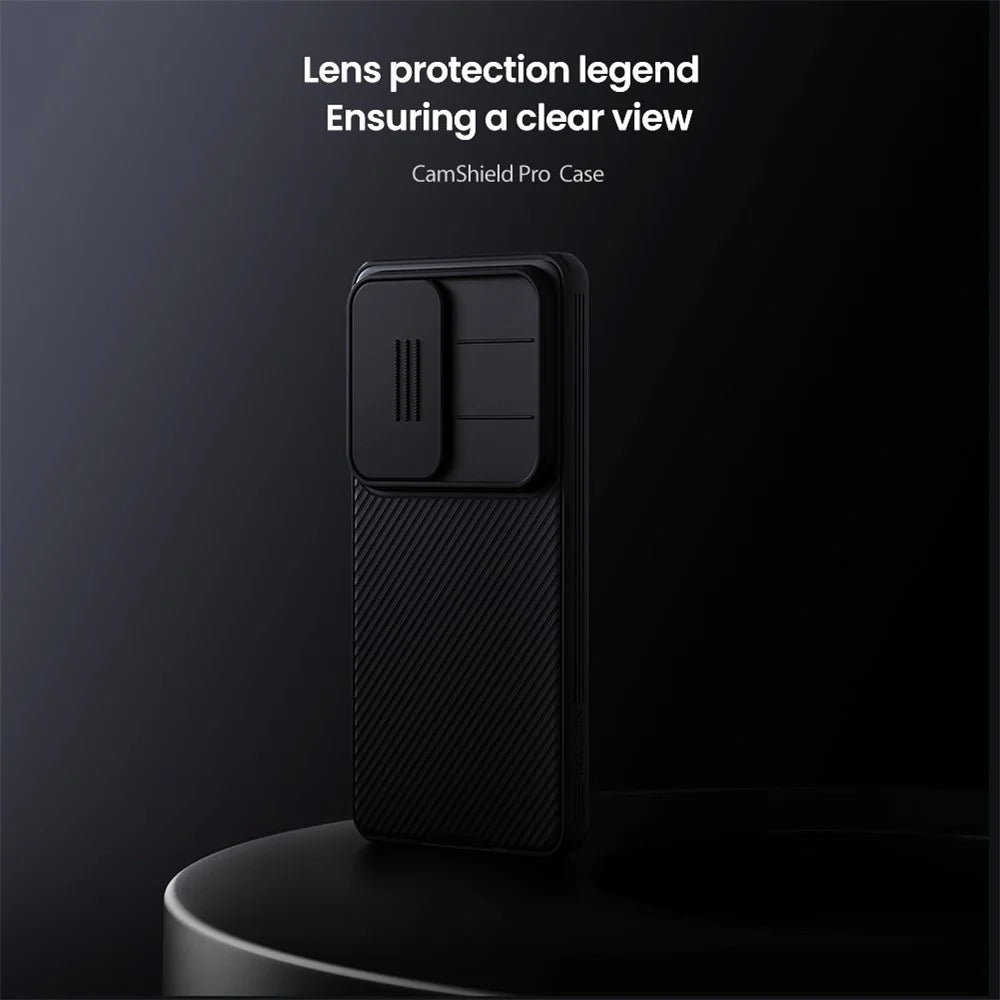 NILLKIN Camshield Pro Series for Samsung Galaxy S26 Ultra Case PC + TPU Phone Cover with Camera Slider - Black - 7