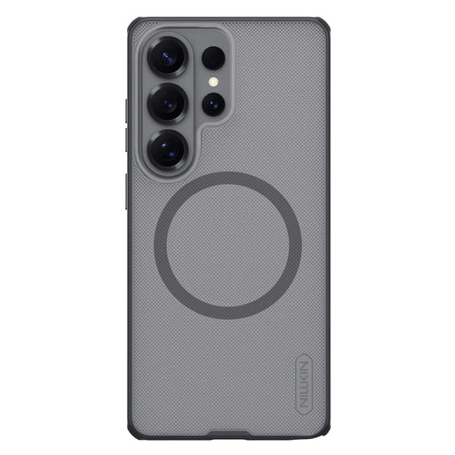NILLKIN Super Frosted Shield Pro for Samsung Galaxy S26 Ultra Magnetic Case Matte PC TPU Clear Black Phone Back Cover - Transparent Black - 1