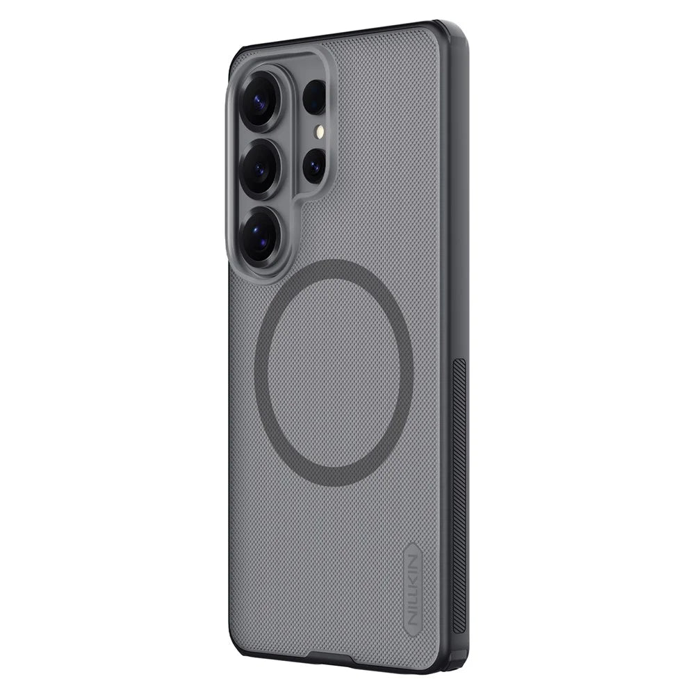 NILLKIN Super Frosted Shield Pro for Samsung Galaxy S26 Ultra Magnetic Case Matte PC TPU Clear Black Phone Back Cover - Transparent Black - 2