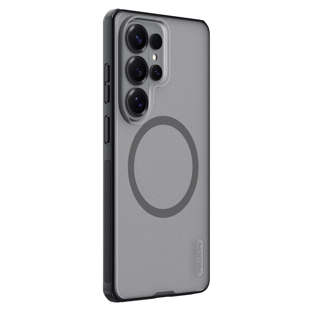 NILLKIN Super Frosted Shield Pro for Samsung Galaxy S26 Ultra Magnetic Case Matte PC TPU Clear Black Phone Back Cover - Transparent Black - 3
