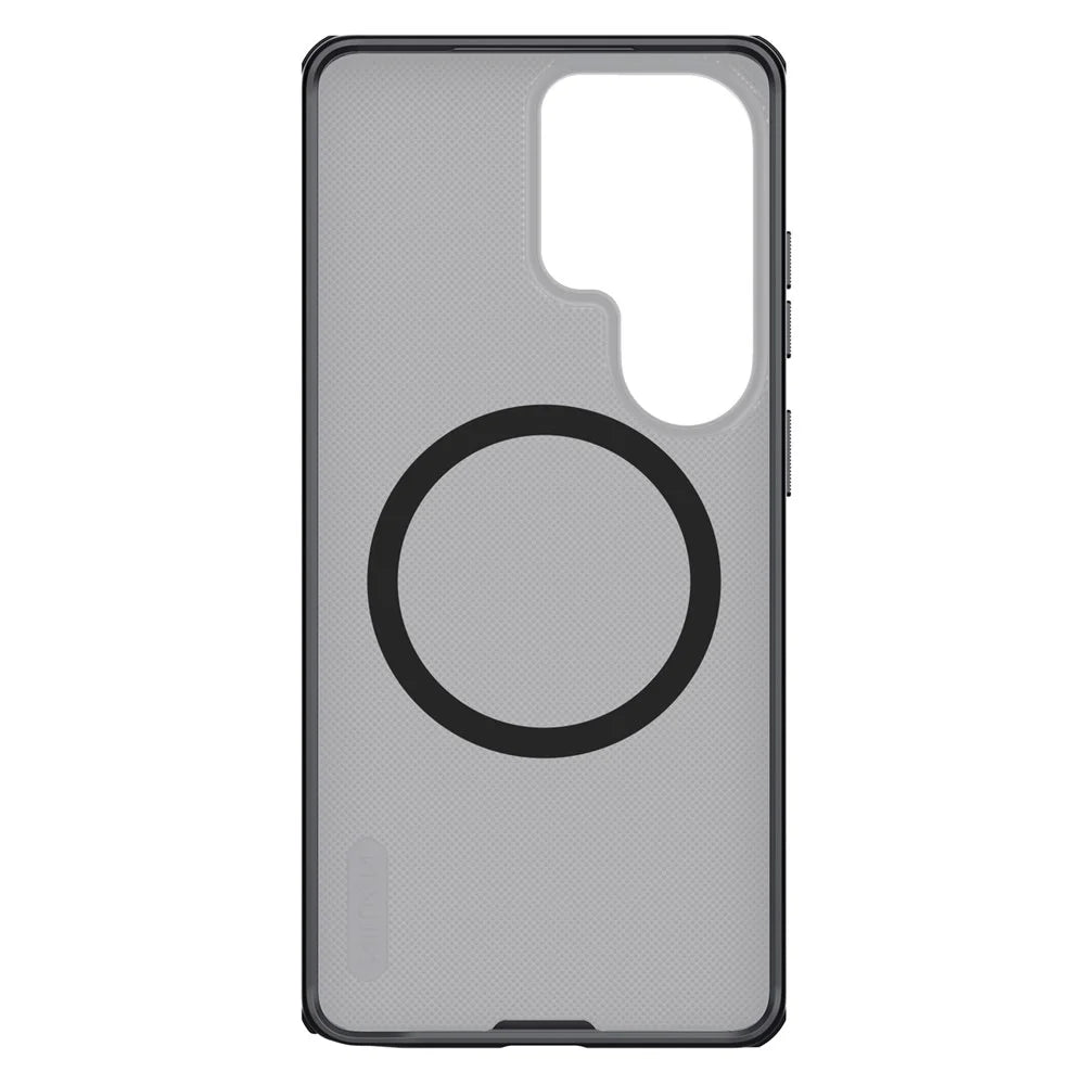 NILLKIN Super Frosted Shield Pro for Samsung Galaxy S26 Ultra Magnetic Case Matte PC TPU Clear Black Phone Back Cover - Transparent Black - 6