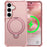 For Samsung Galaxy S24+ Magnetic Case Kickstand TPU PC Shockproof Phone Back Cover - Pink - 2