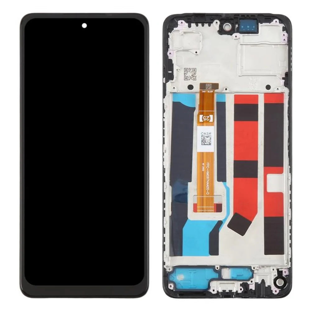LCD Screen and Digitizer Assembly + Frame For Oppo A3x 5G  /  A80 5G Grade B (Without Logo) - 1