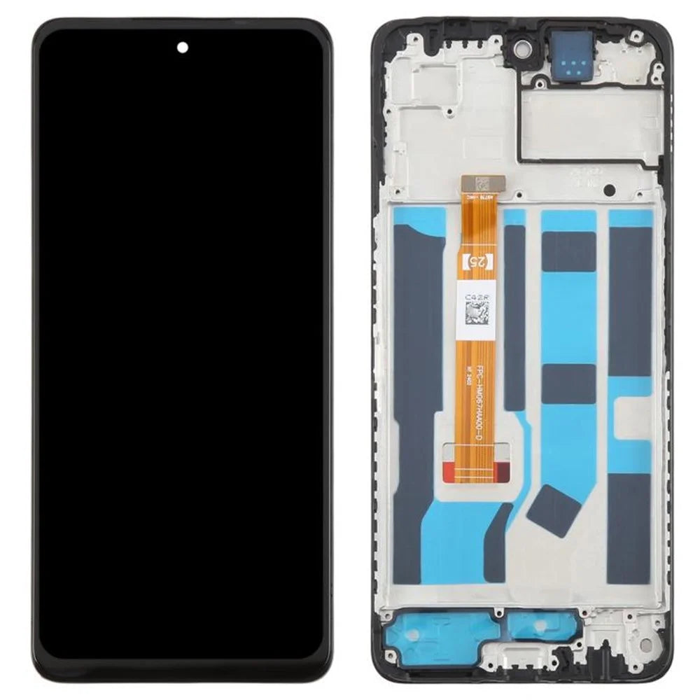 For Oppo A60 4G Grade S LCD Screen and Digitizer Assembly + Frame Part (Without Logo) - 1