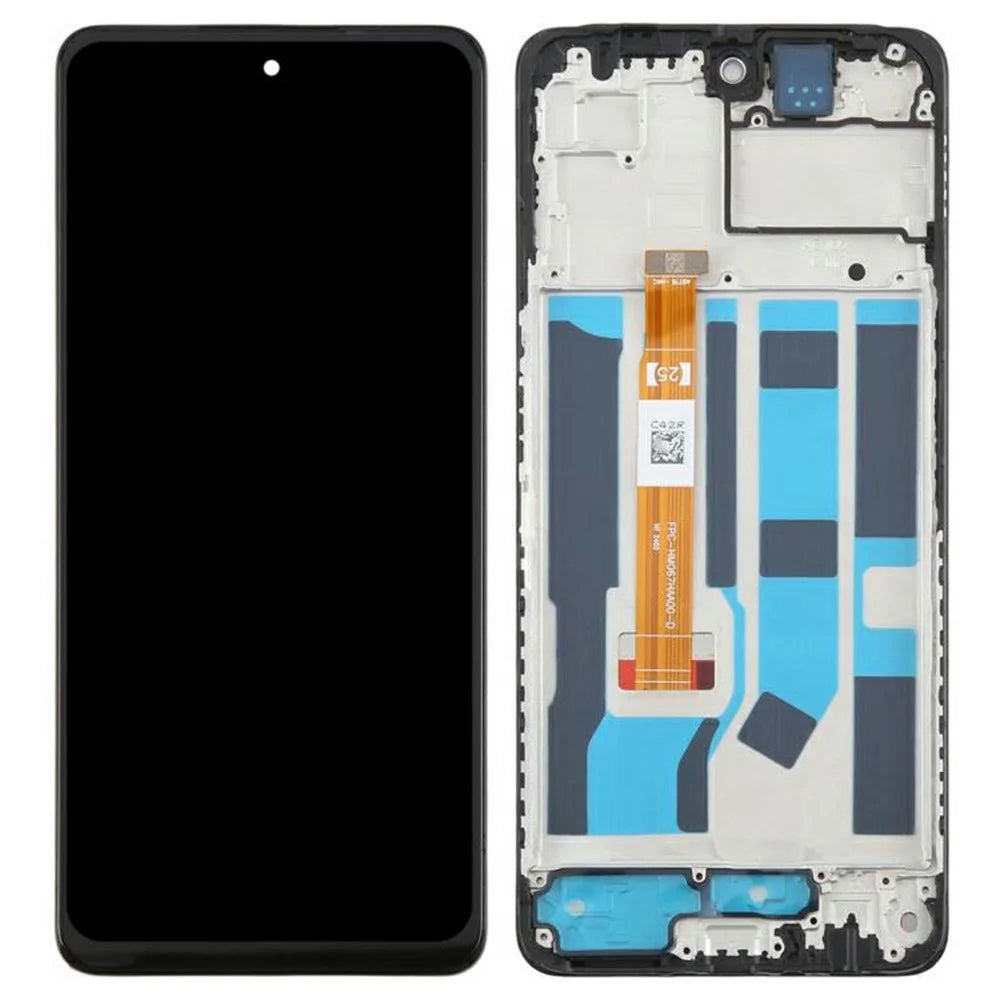 For Oppo A60 4G Grade B LCD Screen and Digitizer Assembly + Frame (Without Logo) - 1