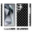 For Samsung Galaxy S24 Ultra Case Dot Design IMD TPU Phone Back Cover - Black - 2