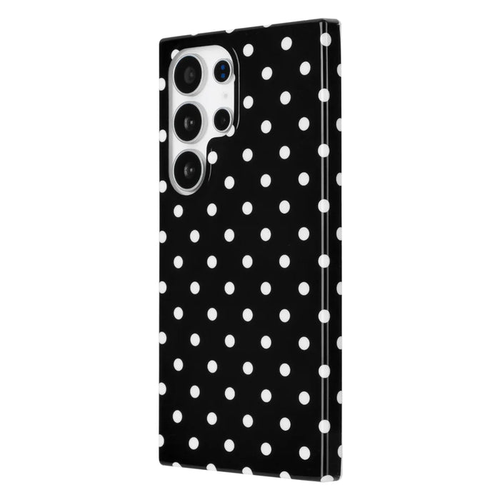 For Samsung Galaxy S24 Ultra Case Dot Design IMD TPU Phone Back Cover - Black - 4
