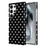 For Samsung Galaxy S25 Ultra Case Dot Design IMD TPU Phone Back Cover - Black - 1
