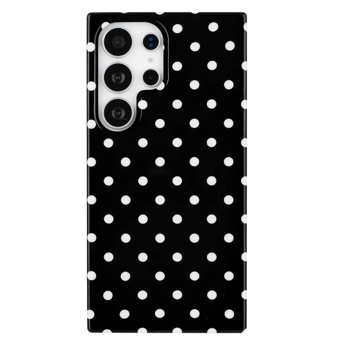 For Samsung Galaxy S25 Ultra Case Dot Design IMD TPU Phone Back Cover - Black - 3