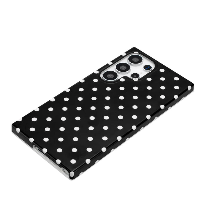 For Samsung Galaxy S25 Ultra Case Dot Design IMD TPU Phone Back Cover - Black - 7