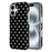 For iPhone 16 Case Dot Design IMD TPU Phone Back Cover - Black - 1