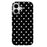 For iPhone 16 Case Dot Design IMD TPU Phone Back Cover - Black - 3