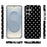 For Samsung Galaxy S25+ / Galaxy S24+ Case Dot Design IMD TPU Phone Back Cover - Black - 2