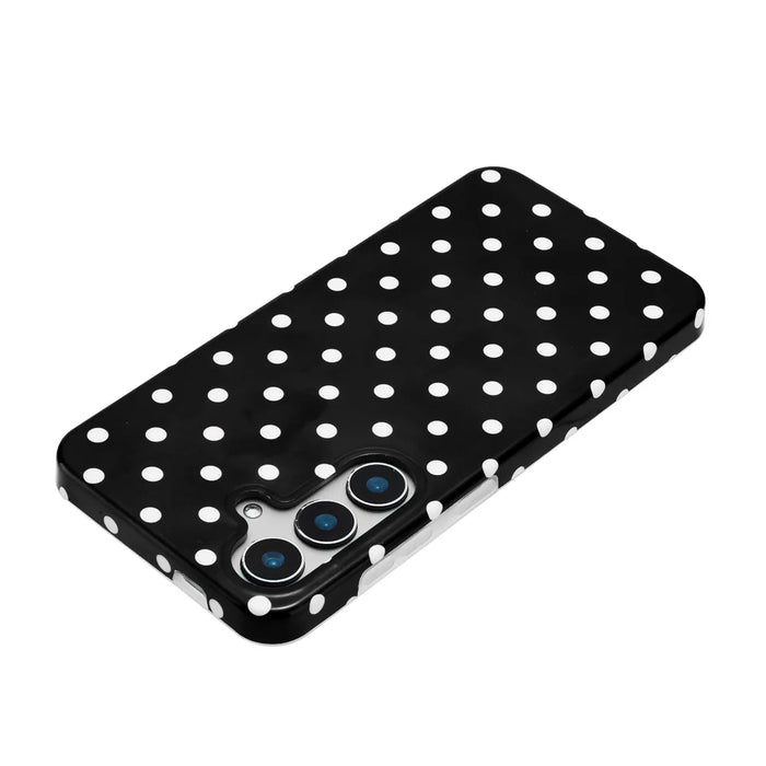 For Samsung Galaxy S25+ / Galaxy S24+ Case Dot Design IMD TPU Phone Back Cover - Black - 7