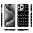 For iPhone 16 Pro Case Dot Design IMD TPU Phone Back Cover - Black - 2