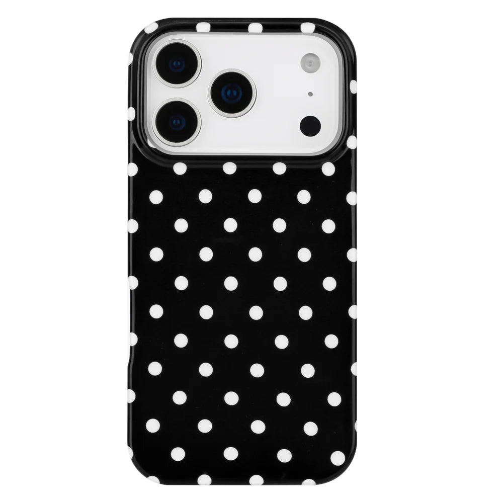 For iPhone 17 Pro Max Case Dot Design IMD TPU Phone Back Cover - Black - 3
