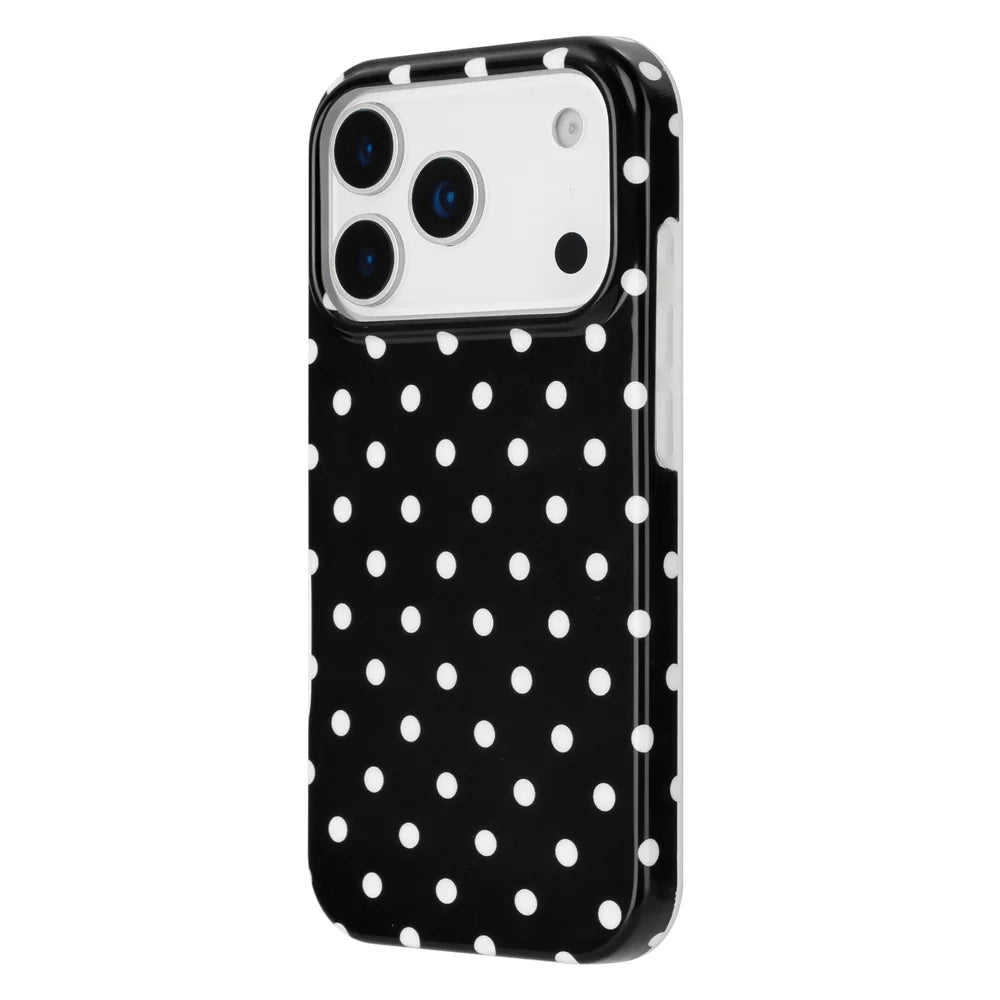 For iPhone 17 Pro Max Case Dot Design IMD TPU Phone Back Cover - Black - 4