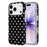 For iPhone  18 Pro / 17  Pro Case Dot Design IMD TPU Phone Back Cover - Black - 1