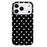 For iPhone  18 Pro / 17  Pro Case Dot Design IMD TPU Phone Back Cover - Black - 3