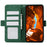 ABEEL For Samsung Galaxy A37 5G Case PU Leather Folio Stand View RFID Blocking Phone Cover - Green - 2