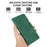 ABEEL For Samsung Galaxy A37 5G Case PU Leather Folio Stand View RFID Blocking Phone Cover - Green - 7