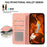 ABEEL For Samsung Galaxy A37 5G Case Color Splicing Leather Flip Phone Cover RFID Blocking - Pink - 4