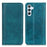 For Samsung Galaxy A57 5G Stand Case Split Leather Litchi Texture Wallet Phone Cover - Green - 1