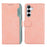ABEEL For Samsung Galaxy A57 5G Case Color Splicing Leather Flip Phone Cover RFID Blocking - Pink - 1