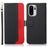 KHAZNEH For OnePlus 15R 5G Case RFID Blocking Wallet Litchi Texture PU Leather Phone Cover with Strap - Black - 1