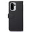 KHAZNEH For OnePlus 15R 5G Case RFID Blocking Wallet Litchi Texture PU Leather Phone Cover with Strap - Black - 7