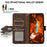 ABEEL For Samsung Galaxy A37 5G Case Litchi Texture Leather RFID Blocking Phone Cover - Brown - 4