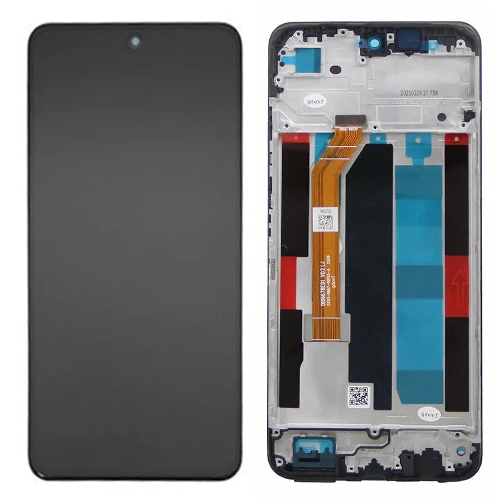 For Realme C71 4G Grade B LCD Screen and Digitizer Assembly + Frame (Without Logo) - 1