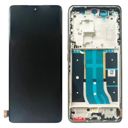 For Realme 12 Pro 5G / 12 Pro+ 5G OEM Grade S AMOLED Screen and Digitizer Assembly + Frame (without Logo) - Gold - 1