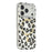 For iPhone 17 Pro Max Magnetic Case Clear Anti-Yellowing PC + TPU Phone Back Cover Leopard Print Design - Black - 1