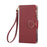 For vivo V60 Lite 5G Case Zipper Wallet Leather Phone Cover with Wrist Strap - Wine Red - 6