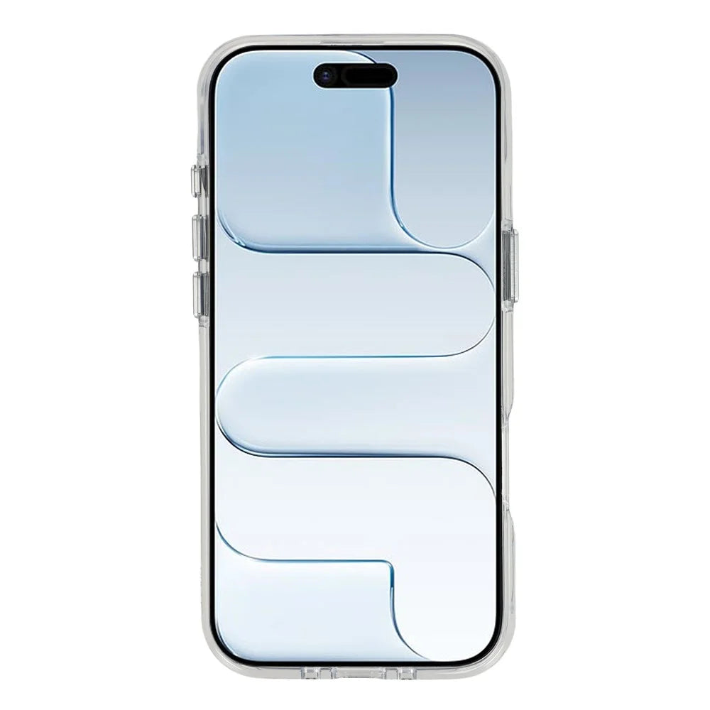 For iPhone Air Case Compatible with MagSafe Lens Kickstand TPU Acrylic Phone Cover with Matching Hand Strap - Blue - 2