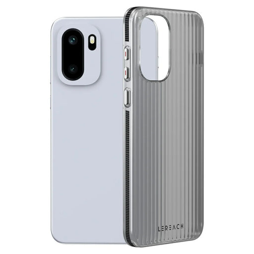 LEREACH TOC Series for OnePlus 15R 5G / Ace 6T 5G / Ace 6 5G Case Flowing Grid PC Phone Cover - Black - 1