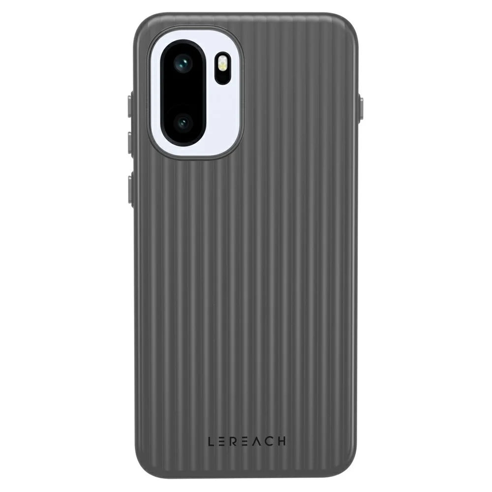 LEREACH TOC Series for OnePlus 15R 5G / Ace 6T 5G / Ace 6 5G Case Flowing Grid PC Phone Cover - Black - 2