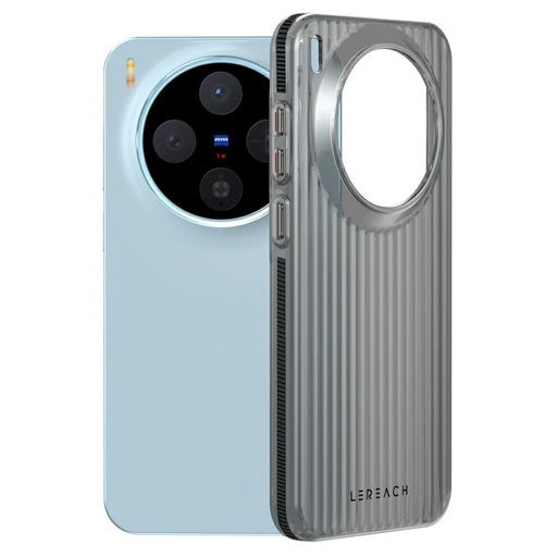 LEREACH TOC Series for vivo X300 5G Case Flowing Grid PC Phone -  Black - 1
