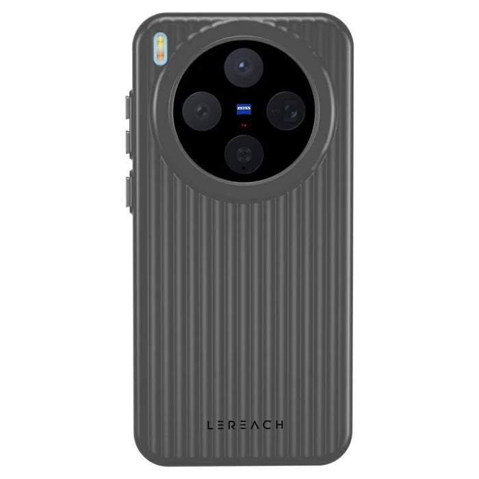 LEREACH TOC Series for vivo X300 5G Case Flowing Grid PC Phone -  Black - 2