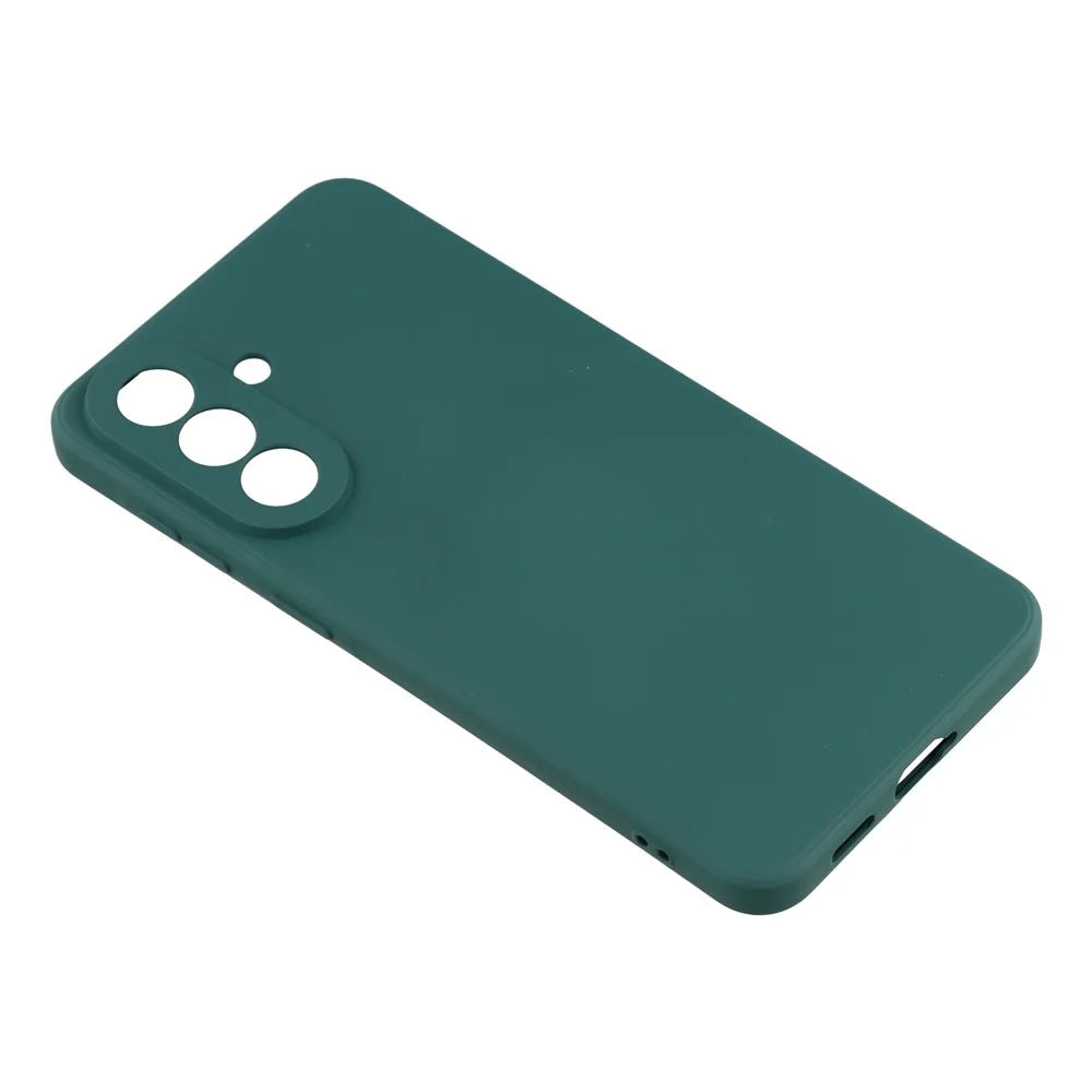For Samsung Galaxy A57 5G Case TPU Back Soft Anti-Scratch Fiber Lining Phone Cover - Army Green - 3