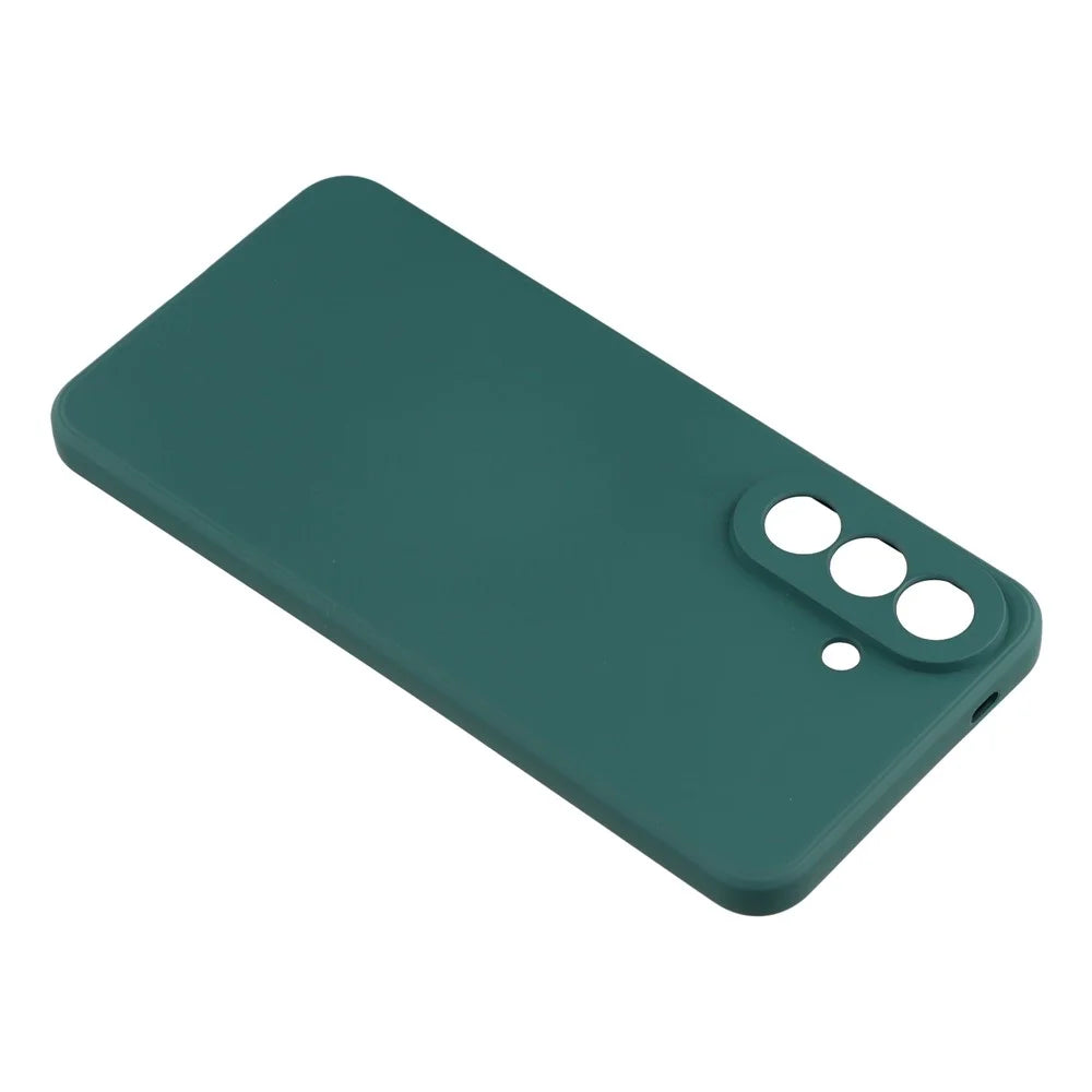 For Samsung Galaxy A57 5G Case TPU Back Soft Anti-Scratch Fiber Lining Phone Cover - Army Green - 4