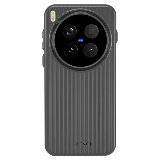 LEREACH TOC Series for vivo X300 Pro 5G Case Flowing Grid PC Phone Cover - Black - 2