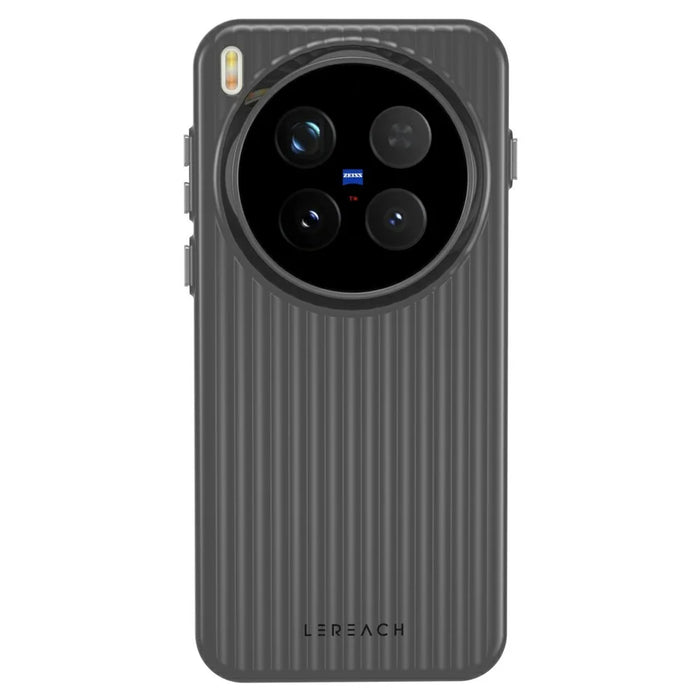LEREACH TOC Series for vivo X300 Pro 5G Case Flowing Grid PC Phone Cover - Black - 2