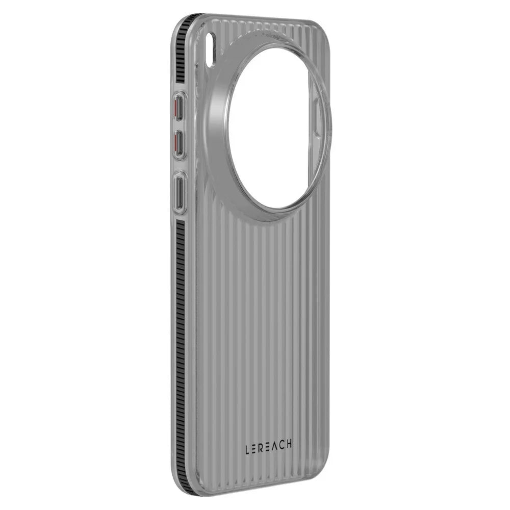 LEREACH TOC Series for vivo X300 Pro 5G Case Flowing Grid PC Phone Cover - Black - 4