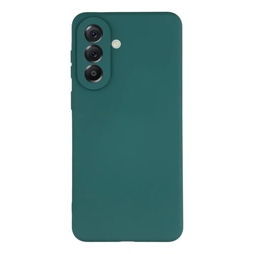 For Samsung Galaxy A37 5G Case TPU Back Soft Anti-Scratch Fiber Lining Phone Cover - Army Green - 1